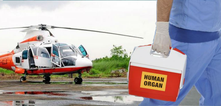 Book Helicopter for Organ Transport in India